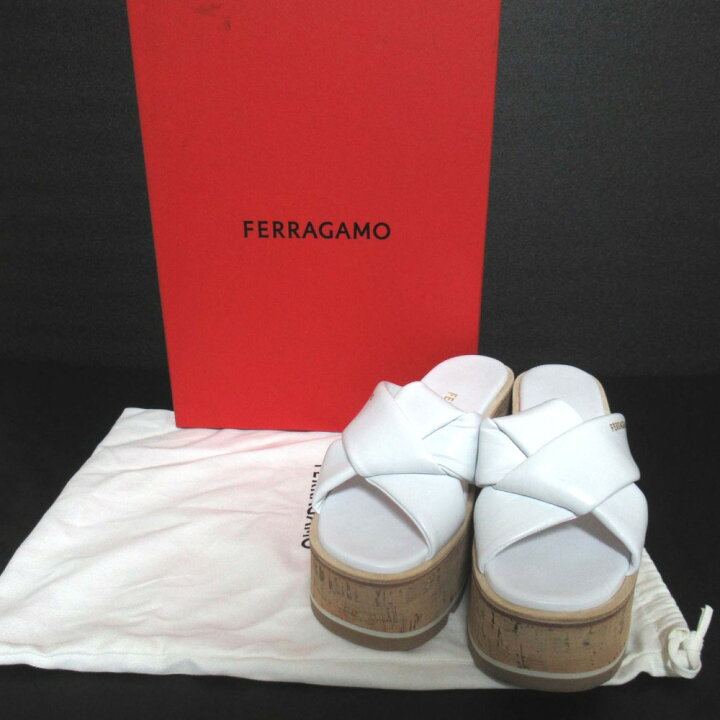 楽天市場】【中古】未使用 24SS FERRAGAMO フェラガモ Engracia レザー  
