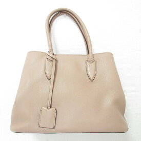 【中古】良品 Max Mara マックスマーラ 2Way レザー ハンドバッグ ショルダーバッグ ブラウンベージュ レディース Luxs ブランド古着のリュクス