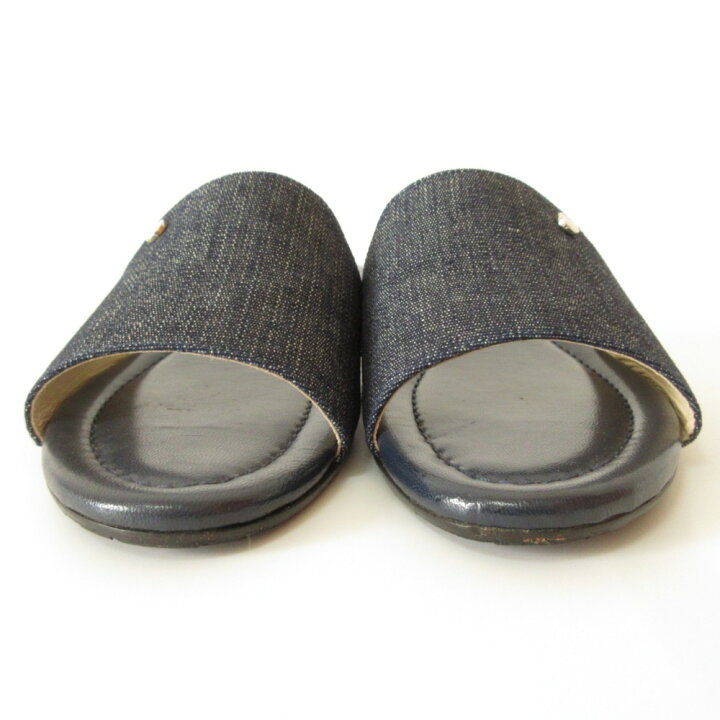 楽天市場】【中古】美品 JIMMY CHOO ジミーチュウ NANDA デニム ロゴ  