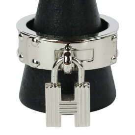 【中古】美品 HERMES エルメス ケリー Hロック Hチャーム スカーフリング シルバーカラー ブラック メンズ レディース Luxs ブランド古着のリュクス