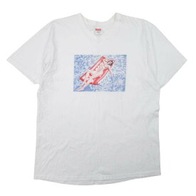 【中古】良品 22ss Supreme シュプリーム FLOAT TEE Tシャツ 半袖 フロート プリント カットソー M 白 ホワイト メンズ Luxs ブランド古着のリュクス