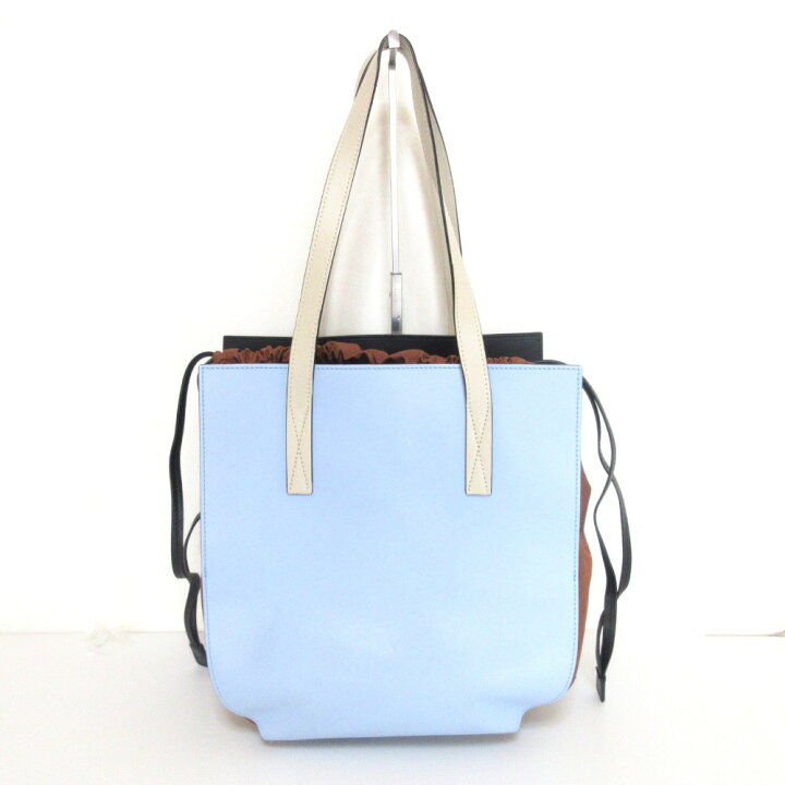 楽天市場】【中古】良品 MARNI マルニ GUSSET レザー ドローストリング 