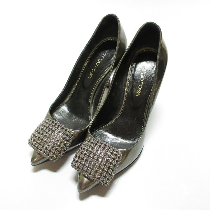 楽天市場】【中古】良品 Sergio Rossi セルジオロッシ レザー ポイン  