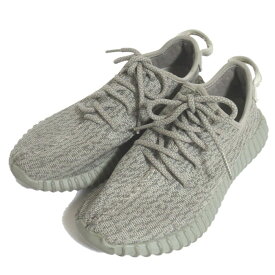 【中古】美品 adidas アディダス YEEZY BOOST 350 イージーブースト スニーカー シューズ AQ2660 23.5cm グレー レディース Luxs ブランド古着のリュクス