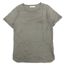 【中古】良品 18SS nonnative ノンネイティブ Tシャツ カットソー トップス 半袖 クルーネック コットン 0 カーキ ベージュ メンズ Luxs ブランド古着のリュクス