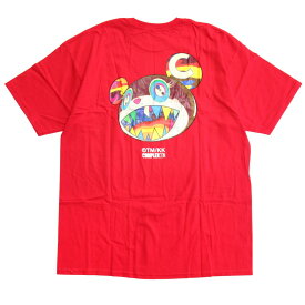【中古】未使用 Complexcon Chicago × TM/KK コンプレックスコン 村上隆 ウルサベア Tシャツ カットソー kaikaikiki カイカイキキ 半袖 XL 赤 メンズ レディース Luxs ブランド古着のリュクス