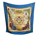 【中古】良品 HERMES エルメス 1789 LIBERTE EGALITE FRATERNITE REPUBLIQ フランス革命を記念して シルク100％ カレ9…