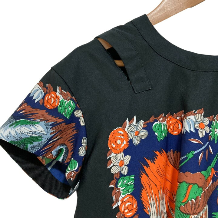 楽天市場】【中古】美品 sacai サカイ 半袖 異素材切替えブラウス  