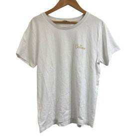 【中古】CELINE セリーヌ EMBROIDERED T-SHIRT IN COTTON 半袖 Tシャツ カットソー 2X351671Q サイズ1 ホワイト レディース 半袖Tシャツ 美品