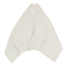 【中古】未使用 SALVATORE FERRAGAMO サルバトーレ フェラガモ ガンチーニ ニット ポンチョ ウール カシミヤ マント ロゴ Vネック グレー レディース Luxs ブランド古着のリュクス