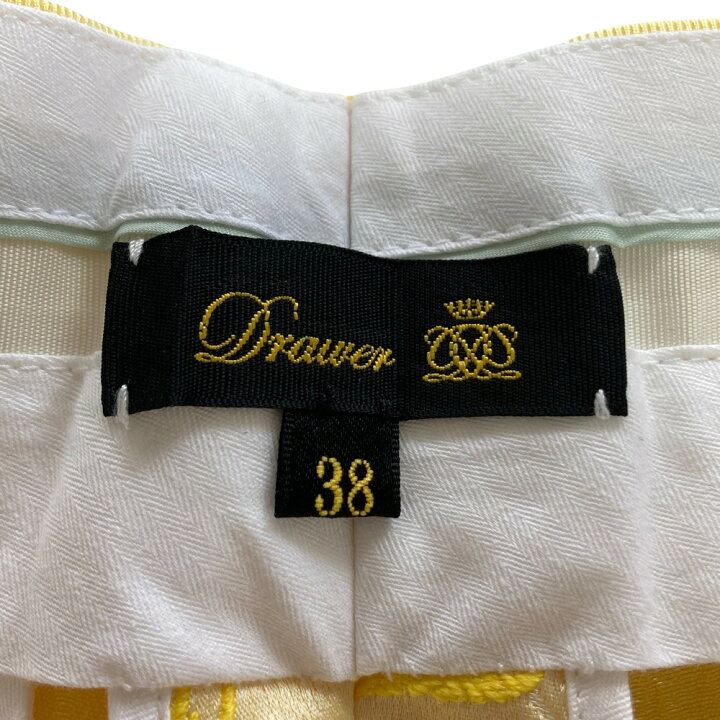 楽天市場】【中古】美品 Drawer ドゥロワー フラワージャガードパンツ  