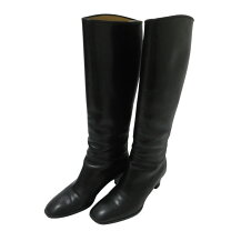 楽天市場】ブラック ロングブーツ 23 中古の通販