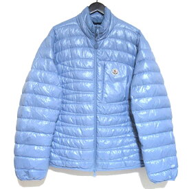 【20%OFF！楽天スーパーSALE対象】【中古】美品 24AW MONCLER モンクレール LEVECHE ミニワッペン ナイロン ダウンジャケット J20911A00019 サイズ3 ブルー メンズ Luxs ブランド古着のリュクス