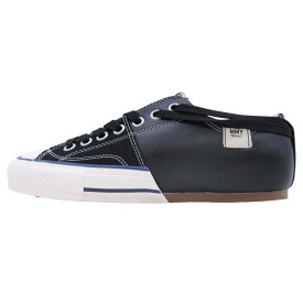 【中古】未使用 MIHARA YASUHIRO × Nigel Cabourn ミハラヤスヒロ ナイジェルケーボン スプリット スニーカー シューズ 41/26.0 ブラック メンズ Luxs ブランド古着のリュクス