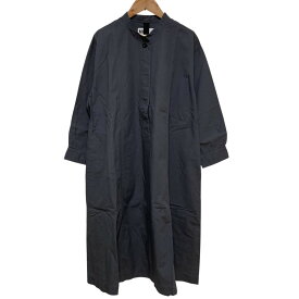 【中古】美品 24SS MHL. MARGARET HOWELL マーガレットハウエル リネンブレンド バンドカラー シャツワンピース 595-4158581 サイズ0 グレー レディース Luxs ブランド古着のリュクス