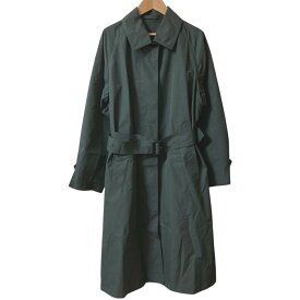 【中古】美品 23SS MARGARET HOWELL マーガレットハウエル コットンナイロンコンパクトポプリンコート 2 モスグリーン系 ダークグレー系 レディース Luxs ブランド古着のリュクス
