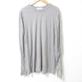 【中古】良品 CINOH チノ COSMORAMA パフスリーブ ウール ニットカットソー 23WCU003 サイズ38 グレージュ レディース Luxs ブランド古着のリュクス