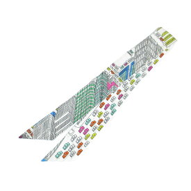 【中古】良品 23AW HERMES エルメス ツイリー Pantin City パンタンシティ シルクツイル スカーフ ホワイト レディース Luxs ブランド古着のリュクス