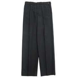 【中古】美品 00's Hussein Chalayan フセインチャラヤン テーパード パンツ スラックス サイドライン アーカイブ ヴィンテージ 46 黒 メンズ Luxs ブランド古着のリュクス