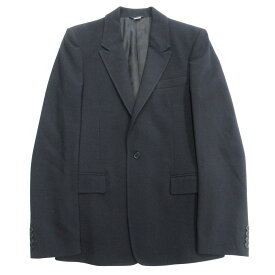 【中古】美品 04AW Hussein Chalayan フセインチャラヤン テーラード ジャケット ブレザー 総裏 1釦 アーカイブ ヴィンテージ 46 黒 メンズ Luxs ブランド古着のリュクス