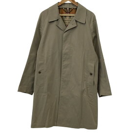 【中古】美品 Burberry バーバリー THE CAMDEN ステンカラーコート サイズ52SF グレージュ メンズ Luxs ブランド古着のリュクス
