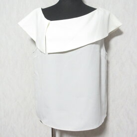 【中古】良品 25SS La boutique BonBon ラブティックボンボン アシメビッグカラーブラウス LBZ1052104A0004 サイズF ライトグレー レディース Luxs ブランド古着のリュクス