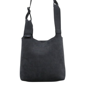 【中古】新品同様 zattu ザッツ POZO ポゾ 2way ショルダー ハンド バッグ マイクロファイバースエード チャコールグレー系 メンズ レディース Luxs ブランド古着のリュクス