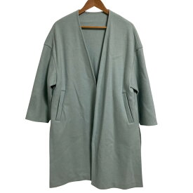 【中古】美品 UNITED ARROWS ユナイテッドアローズ ウール リバーコート ライトブルー レディース Luxs ブランド古着のリュクス