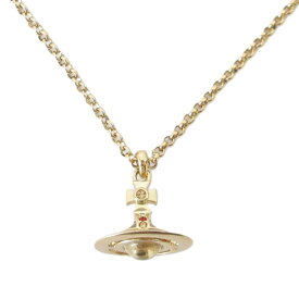 【中古】良品 Vivienne Westwood ヴィヴィアンウエストウッド 3D タイニー オーブ ネックレス ゴールドカラー レディース Luxs ブランド古着のリュクス