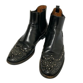 【中古】 Church's チャーチ ケッツビー MET スタッズ サイドゴアブーツ サイズ37.5 24cm相当 ブラック レディース Luxs ブランド古着のリュクス