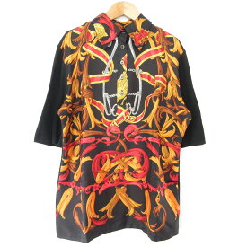 【中古】良品 HERMS エルメス ツイルレーヌ シルク ニット 半袖 ポロシャツ ブラウス Mサイズ ブラック レディース Luxs ブランド古着のリュクス