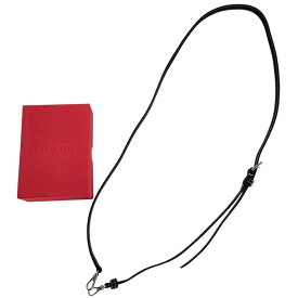 【中古】美品 BONAVENTURA ボナベンチュラ レザー アジャスタブル ショルダーストラップ スマホショルダー 箱付き ネイビー レディース Luxs ブランド古着のリュクス