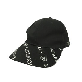 【中古】新品同様 LUXEAKMPLUS リュクスエイケイエムプラス キャップ 黒 ブラック メンズ Luxs ブランド古着のリュクス