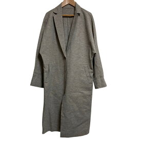 【クーポン+P2倍 1/9〜1/16】【中古】美品 Sov. ソブ ダブルスタンダードクロージング ウール チェスターコート サイズ38 グレージュ レディース Luxs ブランド古着のリュクス