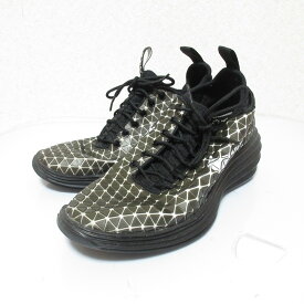 【中古】美品 NIKE ナイキ ルナエリート スカイハイ ニューヨーク スニーカー 23.5cm ブラック レディース Luxs ブランド古着のリュクス