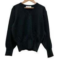 【中古】美品 Christian Dior クリスチャンディオール ヴィンテージ DIOR刺繍 Vネック ニットセーター M…
