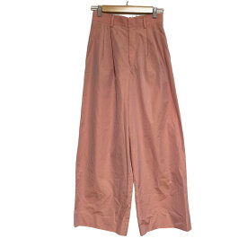 【中古】 25SS CABaN キャバン シャトルポプリン 2タックワイドパンツ 39-04-51-04007 サイズXS ピンク レディース Luxs ブランド古着のリュクス