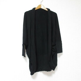 【中古】美品 NATURAL by FOXEY ナチュラル バイ フォクシー カーディガン 28174 F ブラック レディース Luxs ブランド古着のリュクス