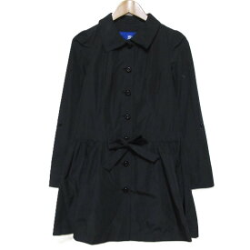 【中古】良品 BURBERRY BLUE LABEL バーバリーブルーレーベル ベルテッドシャツワンピース 36 ブラック レディース Luxs ブランド古着のリュクス