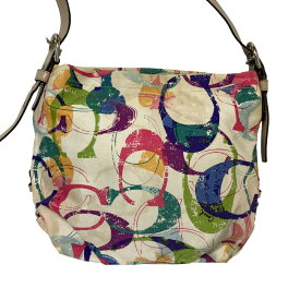 【中古】 COACH コーチ シグネチャー キャンバス ショルダーバッグ 31183E マルチカラー レディース Luxs ブランド古着のリュクス