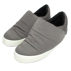【中古】美品 24AW DRKSHDW RICK OWENS ダークシャドウ リックオウエンス パファースリッポン スニーカー グレージュ メンズ Luxs ブランド古着のリュクス