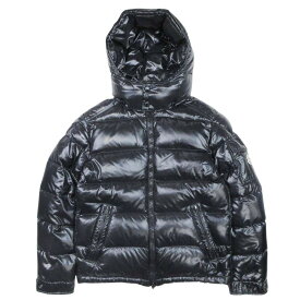 【中古】美品 MONCLER モンクレール MAYA GIUBBOTTO マヤ ダウンジャケット ブルゾン アウター フーデッド コート 0 黒 ブラック メンズ Luxs ブランド古着のリュクス
