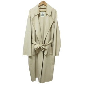 【中古】未使用 FRAMeWORK フレームワーク ハミルトンラムウール 2WAY リバーコート 20020220507030 38 ベージュ レディース Luxs ブランド古着のリュクス