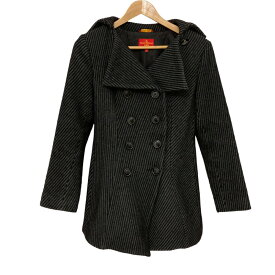 【中古】美品 Vivienne Westwood ヴィヴィアンウエストウッドレッドレーベル ピーコート ジャケット サイズ2 ブラック レディース Luxs ブランド古着のリュクス