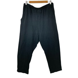 【7%OFFクーポン！2点以上で利用可】【中古】良品 Y's for living ワイズフォーリビング スウェット イージーパンツ サイズL ブラック レディース Luxs ブランド古着のリュクス