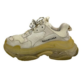 【ポイント2倍】【中古】 BALENCIAGA バレンシアガ トリプルS ダッドスニーカー 544351 25cm ホワイト レディース Luxs ブランド古着のリュクス