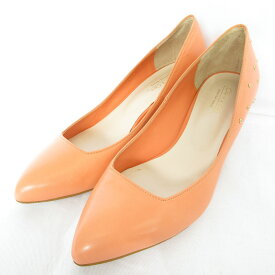 【中古】ODETTE E ODILE オデットエオディール ユナイテッドアローズ ビジュー ポインテッドトゥ パンプス 24cm オレンジ レディース パンプス 美品