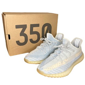 【中古】美品 adidas アディダス YEEZY Boost 350 V2 Cloud White イージーブースト 350 V2 スニーカー FW3043 27.5cm ホワイト ブルー メンズ Luxs ブランド古着のリュクス
