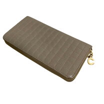 美品 セリーヌ マルチファクション グレー イエロー ベージュ 長財布 