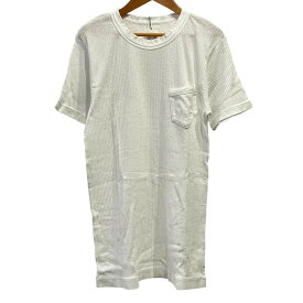 【中古】未使用 45R フォーティファイブ・アール テレコフライスの908Tシャツ 3 ホワイト レディース Luxs ブランド古着のリュクス
